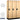 18-inch Wide Single Tier Designer Wood Locker - 3 Wide - 6 Feet High - 18-inch Deep by Salsbury – Maple – Silver Resettable Combination Locks by Salsbury