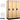 18-inch Wide Single Tier Designer Wood Locker - 3 Wide - 6 Feet High - 21-inch Deep by Salsbury – Maple – Black Resettable Combination Locks by Salsbury