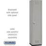 18-inch Wide Single Tier Heavy Duty Plastic Locker - 1 Wide - 6 Feet High - 18-inch Deep - Gray by Salsbury – Default Title by Salsbury