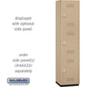 18-inch Wide Triple Tier Heavy Duty Plastic Locker - 1 Wide - 6 Feet High - 18-inch Deep - Tan by Salsbury – Default Title by Salsbury