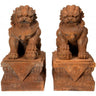 18" Sitting Foo Dog Statues by East-West Furnishings