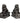 18" Sitting Foo Dog Statues by East-West Furnishings
