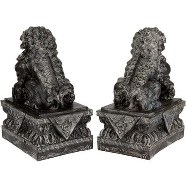 18" Sitting Foo Dog Statues by East-West Furnishings