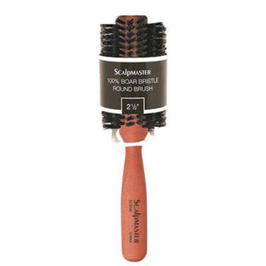 2-1/2" Boar Bristle Round Brush by Scalpmaster