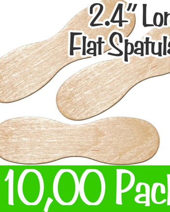 2.4&quot; Long Flat Spatulas / 100 Bags of 100 = Case of 10,000 by Xen Stix