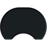 2.5'x3.5' Elite Series Round Salon Mat with Chair Depression in Black by Smart Step