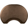 2.5'x3.5' Granite Collection Round Salon Mat with Chair Depression in Granite Copper by Smart Step