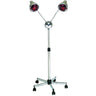 2 Headed Heat Lamp with 5-Star Rolling Base by Pibbs
