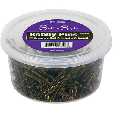 2" Bronze Bobby Pins / 300 Pack by Soft n Style