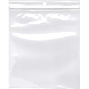 2 Mil Polypropylene Hang Hole Zip Bags - 10"W x 12"L / 1 Case (1,000 per Case)