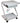 2 Shelf Equipment Cart with Drawer / 22"x16"x30" by Ideal Products (Z99)