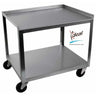 2 Shelf Stainless Steel Utility Cart / 21"x16"x19" by Ideal Products (MC221)