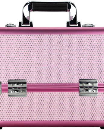 2-Tier Professional Cosmetic Case with Accordion Trays - Pink by TruCase