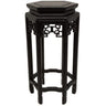 20" Rosewood Hexagon Plant Stand by East-West Furnishings