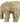 20" Rustic Jeweled Elephant Statue by East-West Furnishings