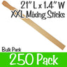 21" Long XXL Mixing Sticks / 250 Count - Bulk by Xen Stix