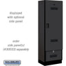 24-inch Wide Designer Wood Gear Locker - 6 Feet High - 18-inch Deep by Salsbury – Black – Hasps by Salsbury