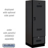 24-inch Wide Designer Wood Gear Locker - 6 Feet High - 24-inch Deep by Salsbury – Black – Hasps by Salsbury