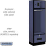 24-inch Wide Designer Wood Open Access Locker - 6 Feet High - 18-inch Deep by Salsbury – Blue – Hasps by Salsbury