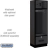 24-inch Wide Designer Wood Open Access Locker - 6 Feet High - 18-inch Deep by Salsbury – Black – Hasps by Salsbury