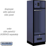 24-inch Wide Designer Wood Open Access Locker - 6 Feet High - 24-inch Deep by Salsbury – Blue – Hasps by Salsbury