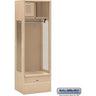 24-inch Wide Open Access Metal Locker - 6 Feet High - 18-inch Deep by Salsbury – Tan – Assembled by Salsbury