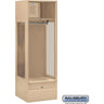 24-inch Wide Open Access Metal Locker - 6 Feet High - 24-inch Deep by Salsbury – Tan – Assembled by Salsbury