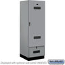 24-inch Wide Premier Wood Gear Locker - 6 Feet High - 24-inch Deep by Salsbury – Winter Fog – Black Hasps by Salsbury