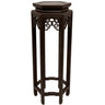 28" Rosewood Hexagon Plant Stand by East-West Furnishings