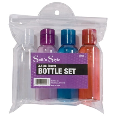 3.4 oz. Travel Bottle Set / 4 Pieces by Soft 'N Style