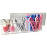 3 Compartment Box with Lid / 10" X 3.75" X 3.5" Clear