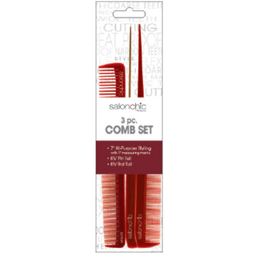 3 Piece Strong & Durable Comb Set - Heat Resistant! by Salonchic