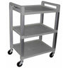 3 Shelf Poly Utility Cart / 21"x 15"x 30" by Ideal Products (UC320)