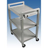 3 Shelf Powered Poly Cart / 21"x15"x30" by Ideal Products (UC320P)