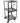 3 Shelf Stainless Steel Utility Cart / 14"x14"x30" by Ideal Products (MC314)