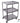 3 Shelf Stainless Steel Utility Cart / 21"x16"x30" by Ideal Products (MC321)