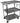 3 Shelf Stainless Steel Utility Cart With Handle / 24"x16"x30" by Ideal Products (MC311)