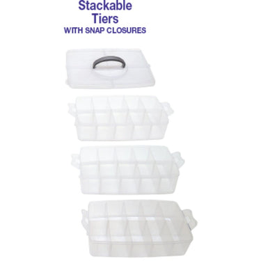 3-Tier Storage Box / 9.5"L x 12.5"W x 7.25"D by DL Pro