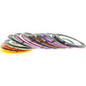 30 Colors Nail Adhesive Striping Tape Rolls - 1mm - Pack of 30 Pieces