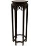 36" Rosewood Hexagon Plant Stand by East-West Furnishings