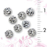 3D Nail Art Designs - Silver Dome / Pack of 100 Pieces