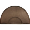 3'x4.5' Granite Collection Round Salon Mat with Chair Depression in Granite Copper by Smart Step