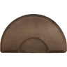 3'x5' Granite Collection Round Salon Mat with Chair Depression in Granite Copper by Smart Step