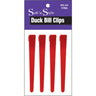 4-1/2" Red Duck Bill Clips by Soft 'N Style