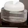 4 oz Clear Oval Jar with White Lid