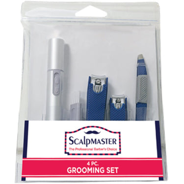 4 Piece Men's Grooming Set by Scalpmaster