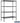 48-inch Wide Stationary Wire Shelving - 74-inch High - 18-inch Deep - Black by Salsbury – Default Title by Salsbury
