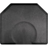 4'x4.5' Granite Collection Salon Mat with Chair Depression in Granite Steel by Smart Step