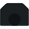 4'x5' Elite Series Salon Mat with Chair Depression in Black by Smart Step