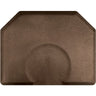 4'x5' Granite Collection Salon Mat with Chair Depression in Granite Copper by Smart Step
